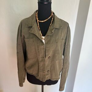 Sanctuary x Anthropologie Cropped Utility Jacket Women’s Sz Medium